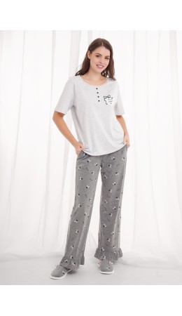 CLE LP26-1210/4 Набор одежды жен. Жизель, меланж св.серый/меланж т.серый