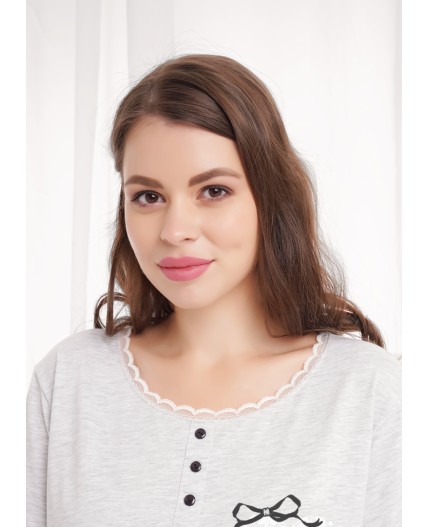 CLE LP26-1210/4 Набор одежды жен. Жизель, меланж св.серый/меланж т.серый