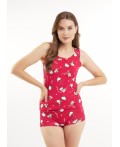 CLE LSET15-1202 Пижама жен. Конфетти, красный/молочный