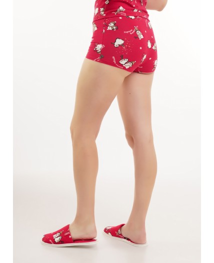 CLE LSET15-1202 Пижама жен. Конфетти, красный/молочный