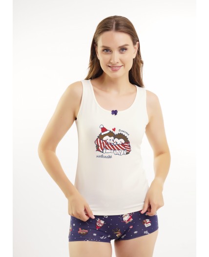 CLE LSET15-1202/1 Набор одежды жен. Конфетти, молочный/т.синий