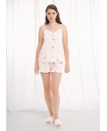 CLE LSET26-1210 Пижама жен. Жизель, св.розовый/белый