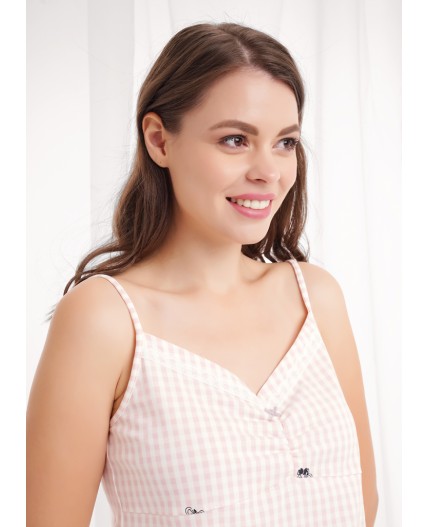 CLE LSET26-1210 Пижама жен. Жизель, св.розовый/белый