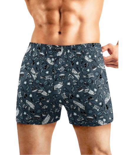 CLE MBX451941 Трусы муж., т.бирюзовый/чёрный