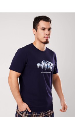 CLE MF450630 Футболка муж., т.синий