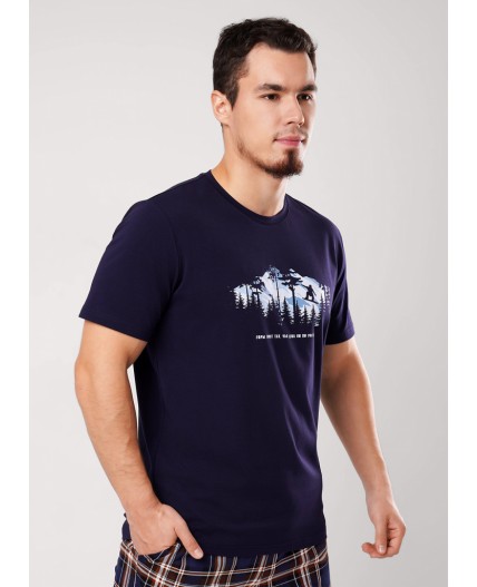 CLE MF450630 Футболка муж., т.синий