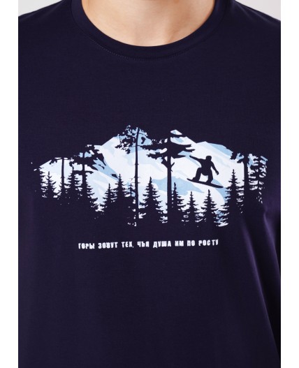 CLE MF450630 Футболка муж., т.синий