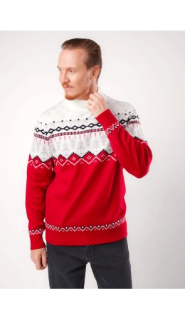 CLE MGW451420 Джемпер муж., бордовый