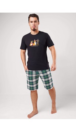 CLE MHH450641 Шорты муж., т.зелёный/молочный