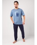 CLE MHP451222/2 Набор одежды муж., джинсовый/т.синий