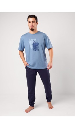 CLE MHP451222/2 Набор одежды муж., джинсовый/т.синий