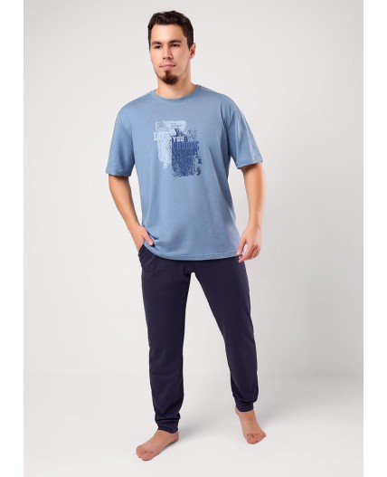 CLE MHP451222/2 Набор одежды муж., джинсовый/т.синий