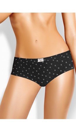 CLE SH1202/1 Трусы жен. Конфетти, чёрный/молочный