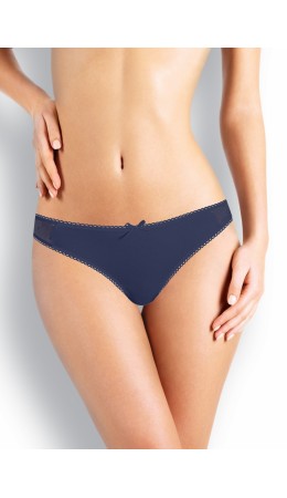 CLE STM347р Стринги жен.кружев, джинсовый