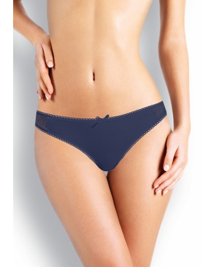 CLE STM347р Стринги жен.кружев, джинсовый