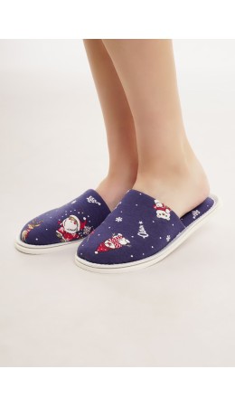 CLE SW15-1202C/1 Пантолеты жен. домаш. Конфетти, т.синий/красный