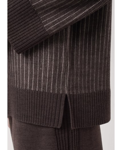 CLE Джемпер жен. 154597/192ак, меланж бежевый