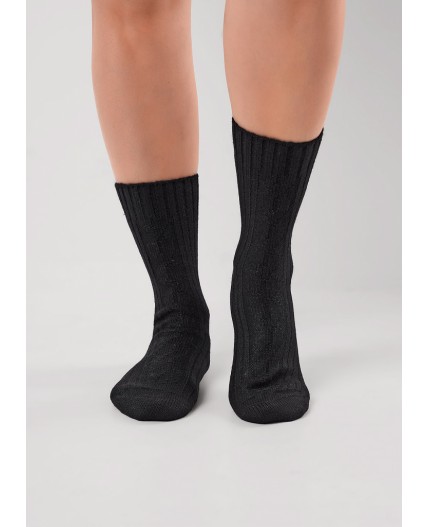 CLE Носки жен.Д688Ш акрил альпака, чёрный