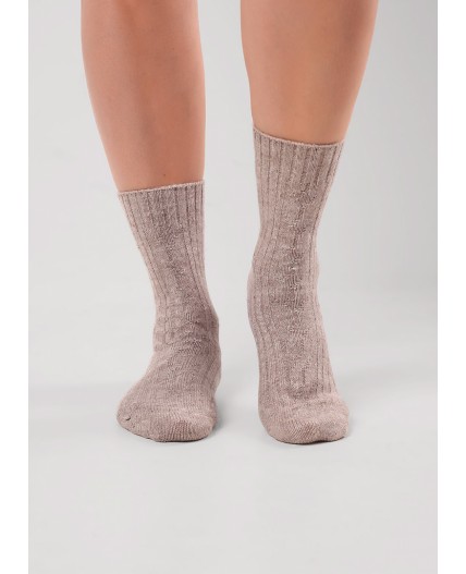 CLE Носки жен.Д688Ш акрил альпака, бежевый