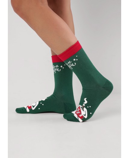 CLE Носки муж.К6556Л НГ хл+эл, зелёный