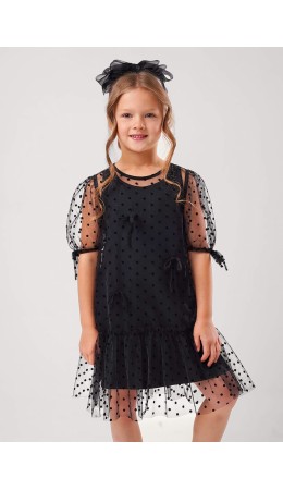 CLE Платье дев. 757248/26кд, чёрный
