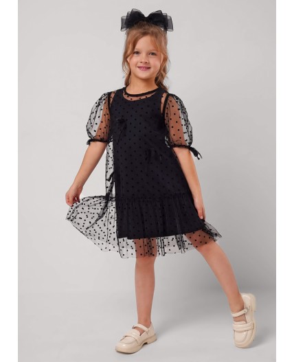 CLE Платье дев. 757248/26кд, чёрный