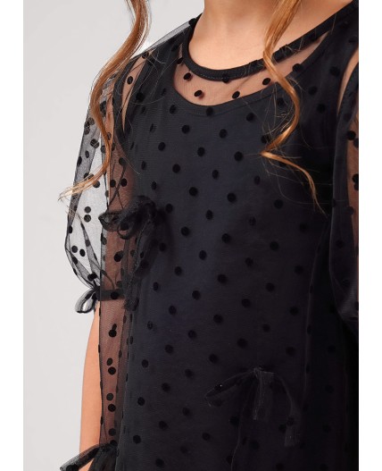 CLE Платье дев. 757248/26кд, чёрный