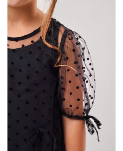 CLE Платье дев. 757248/26кд, чёрный