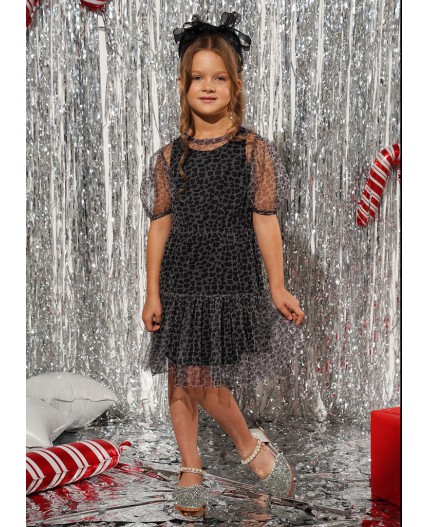 CLE Платье дев. 757257/26кд, чёрный