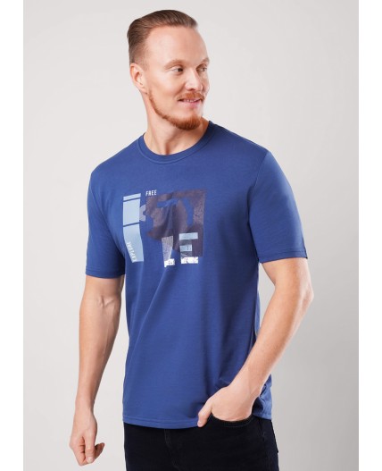 ЭЙС фуфайка муж600311/45ккп ко, джинсовый