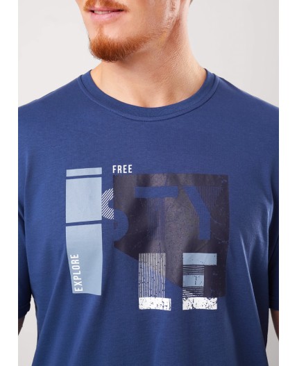 ЭЙС фуфайка муж600311/45ккп ко, джинсовый