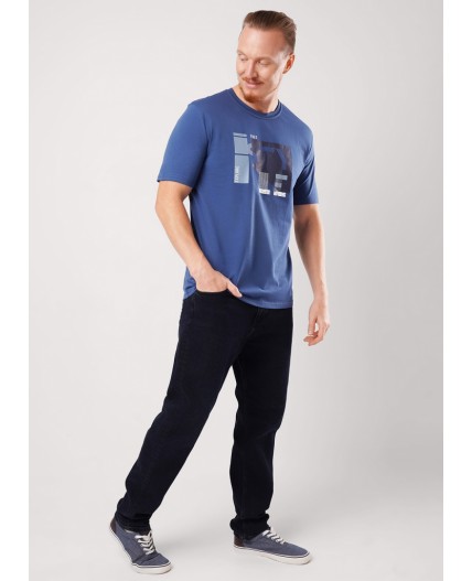 ЭЙС фуфайка муж600311/45ккп ко, джинсовый