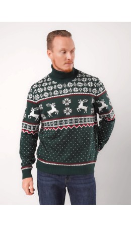 CLE MGW451410 Джемпер муж., хаки/молочный