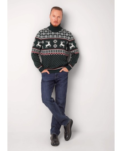 CLE MGW451410 Джемпер муж., хаки/молочный