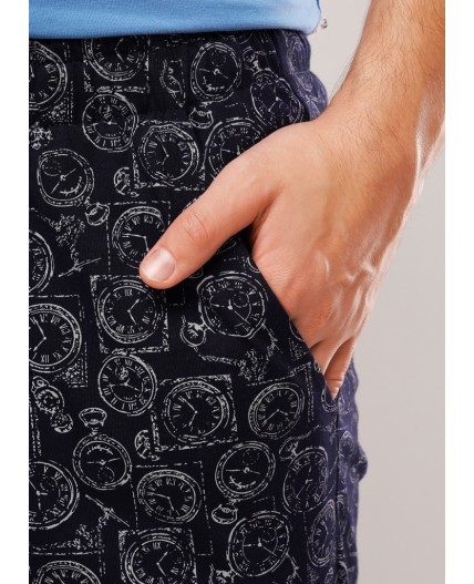 CLE MTR450611 Брюки муж., т.синий/серый