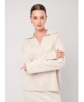 CLE Джемпер жен. 154598/192ак, меланж бежевый