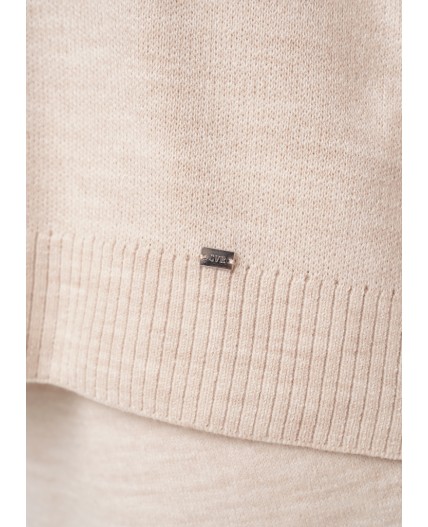 CLE Джемпер жен. 154598/192ак, меланж бежевый