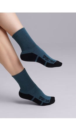 CLE Носки дет.С301П 24 термо плюш, т.бирюзовый