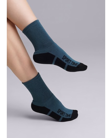 CLE Носки дет.С301П 24 термо плюш, т.бирюзовый