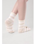 CLE Носки дет.С4560 12-14,14-16 НГ хл+эл, меланж бежевый