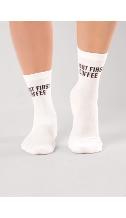 CLE Носки жен.Д2521 моккачино хл+эл, белый