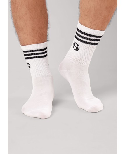 CLE Носки муж.К6538Л спорт хл+эл, белый