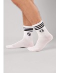 CLE Носки муж.К6538Л спорт хл+эл, белый