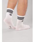 CLE Носки муж.К6538Л спорт хл+эл, белый