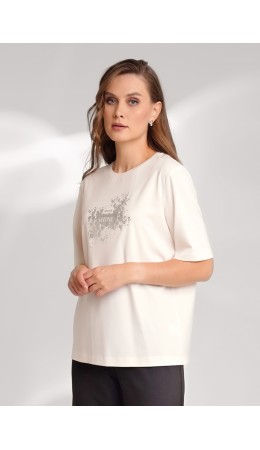 CLE Футболка жен. 156702/193иэ_п, молочный