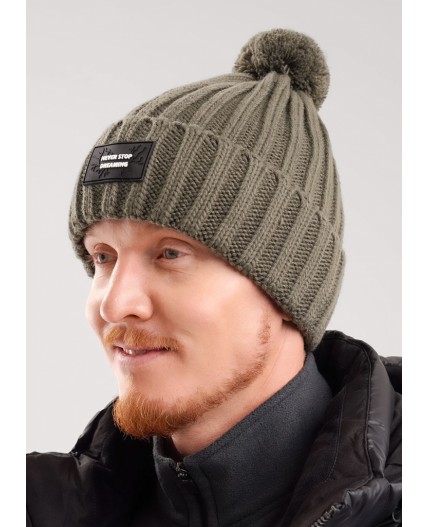 CLE Шапка 433802ап флис, хаки