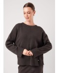 CLE Джемпер жен. 154595/192ак, меланж коричневый