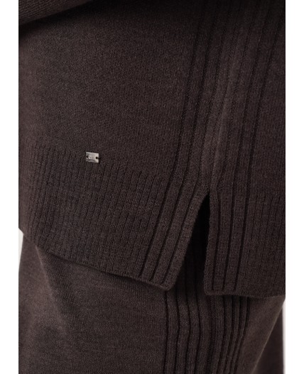 CLE Джемпер жен. 154595/192ак, меланж коричневый