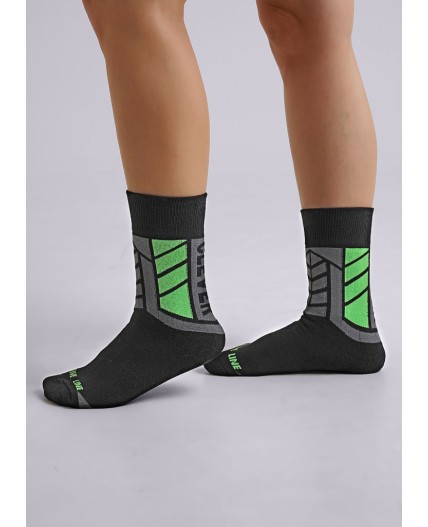 CLE Носки дет.С302П 24 термо плюш, чёрный