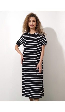CLE Платье жен. 225983/82ззн, чёрный/белый